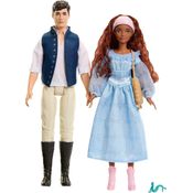 Boneca Princesas Disney - Princesa Ariel e Príncipe Eric Filme Hlx14