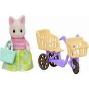 Sylvanian Families - Conjunto Passeio de Bicicleta - Mamãe Gato Primavera