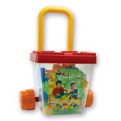 Balde Carrinho de Puxar com Blocos Smoby
