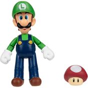 Super Mario - Boneco Luigi de 11cm com Super Cogumelo - Sunny