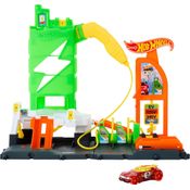 Hot Wheels - Posto de Combustível Super Recarga Htn79