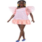 Boneca Barbie Fashionistas Negra - Vestido Pêssego Hrh14