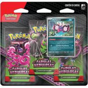 Pokemon Cartas - Escarlate e Violeta 6,5 - Fábulas Nebulosas - Blister Triplo com 19 Cards