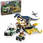 76966 Lego Jurassic World - Missões de Dinossauros: Caminhão de Transporte de Alossauro