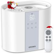 Umidificador para Quarto 5,5L com Difusor de Óleo Essencial, Temporizador e Controle Remoto, OPOWO, Branco