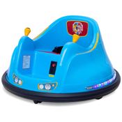 Carro Pára-Choque Infantil FunPark 6V com Luzes LED, Rotação de 360 ??graus e Suporta até 30 kg para Crianças até 4 Anos, Fly...