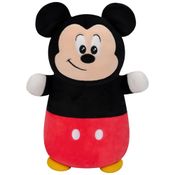 Pelúcia Mickey Mouse de 25 cm Colecionável e Super Macio para Crianças, Squishmallows SQDI00489, Preto e Vermelho