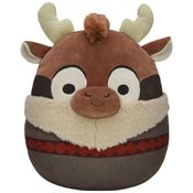 Pelúcia Disney Sven de 35 cm Colecionável e Super Macio para Crianças, Squishmallows SQK0498, Marrom