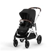 Carrinho de Bebê Duplo Modular com Mais de 20 Configurações e Inclui Cesto de Compras Removível, Cybex Gazelle S, Preto e Marrom