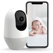 Babá Eletrônica com Câmera IP 1080P com Controle de Voz Alexa, 110V, nooie, Branco