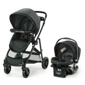 Carrinho de Bebê Travel System com Assento Reversível e Cesta de Armazenamento, Graco Modes Element, Preto