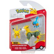 Boneco de Batalha Pokémon Pikachu, Mudkip e Boltund Sunny 2603