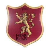 Placa Decorativa -Game Of Thrones Lannister Escudo -30X25 Cm