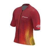 Camisa de ciclismo Groove UltraXC masculino vermelho PP