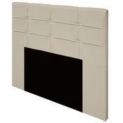 Cabeceira Cama Box 195cm Esmeralda Sintético J02 Bege - Mpozenato