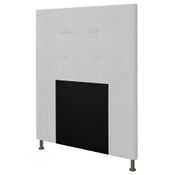 Cabeceira Cama Box Solteiro 90cm Safira Sintético I02 Branco - Mpozenato