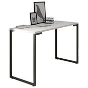 Mesa Escritório 120cm Estilo Industrial New Port  F02 Branco - Mpozenato