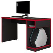 Mesa Para Computador Notebook Gamer 136cm Player F02 Preto/Vermelho - Mpozenato