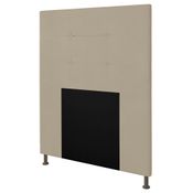 Cabeceira Cama Box Solteiro 90cm Safira Sintético I02 Bege - Mpozenato