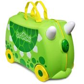 Mala Infantil Com Rodinhas 2 em 1 Trunki Dudley O Dino Verde