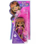 Boneca Barbie EXTRA Mini com Viseira e Vestido Mattel HLN44