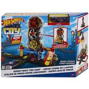 Pista HOT Wheels CITY Super Loja de Pneus Mattel HDP02