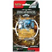 Jogo Pokemon DECK Batalha EX Lucario Copag 32657