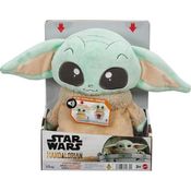 Pelucia com Mecanismo STAR WARS Grogu Saltitante 28CM Mattel HPG48