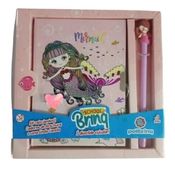 Kit Escolar com Cadeado e Lapis com Acessorio Sereia SCB63