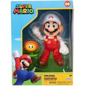 Boneco Mario de Fogo 10CM com FLOR de Fogo Super Mario