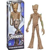 Boneco Groot Guardioes da Galaxia Titan Hero Vingadores Hasbro F6012