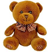 Pelucia BABY URSO 15CM URSO Marrom Escuro Caa TOYS