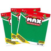 Kit com 3 Bases de Construção Max, Candide, 25x25cm Verde