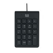 Teclado com Fio Numérico Conexão USB Cabo de 120cm c/ Tecla 000 Preto Multi - TC227 TC227