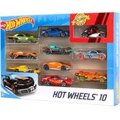 Hot Wheels Caixa com 10 Carros Mattel 54886 Sortidos