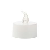 Vela Branca Led Amarelo Decoração 3,6 x 4cm SilverPLastic