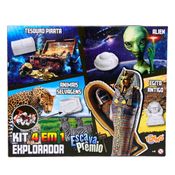 Brinquedo Kit 4 Em 1 Explorador Escava Prêmio Tesouro, Alien, Animais E Egito