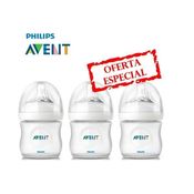 Kit com 3 Mamadeiras Petala 125ML Philips AVENT SCY900/01