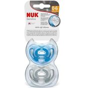 Kit com 2 Chupetas Sensitive SOFT 100% Silicone 0-6 Meses BOY NUK PA7330-1B