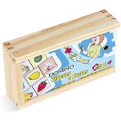 Jogo de Dominó Figuras e Frutas - Carlu