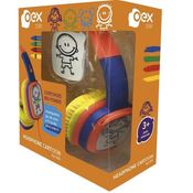 Fone de Ouvido Infantil OEX KIDS Cartoon HP302 85DB Laranja e AZUL