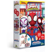 Quebra-Cabeça Grandinho 28 Peças - Spidey And His Amazing Friends - Toyster