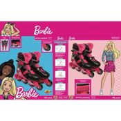 Patins Ajustavel Barbie G2 37 a 40 sem Acessorios FUN