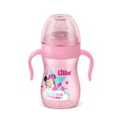 Copo de Treinamento - Disney - Lillo - Evolution - Minnie - Com Alça - Rosa - 240mL