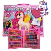 Kit Pintura Estojo 150 Peças Unicornio