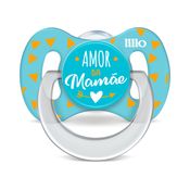 Chupeta Bico de Silicone Funny Amor 0m+ Azul - Lillo