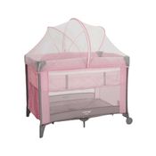 Berço Cercado Portátil para Bebê Sleep até 18kgs Rosa Voyage