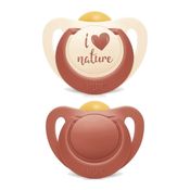 Kit 2 Chupetas For Nature Latex 6m+  Rosa - NUK