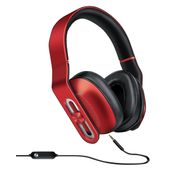 Headphone com mic HM-330 e controle no cabo - Vermelho