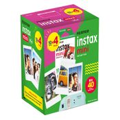 Filme instantâneo Fujifilm Instax Borda Branca  com 40 poses